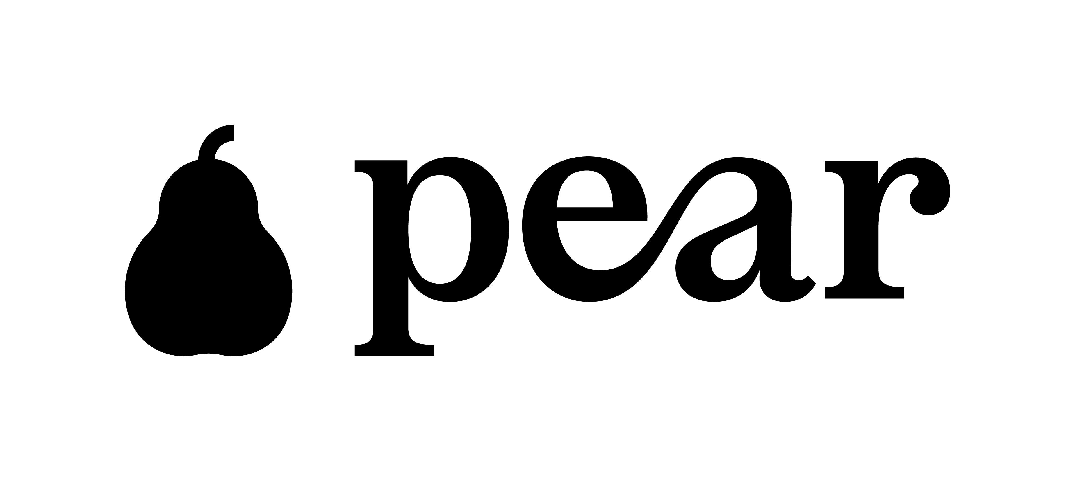 Pear logo, black